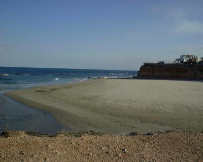 Cap Capitan Beach at Cabo Roig,a real beauty!!,hidden away so perservere to find it!
next beach along from La Zenia,great coastal path for walking miles north or south!